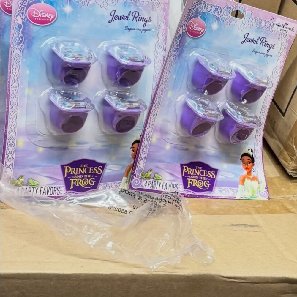 Disney Princess and the Frog Purple Jewel Rings